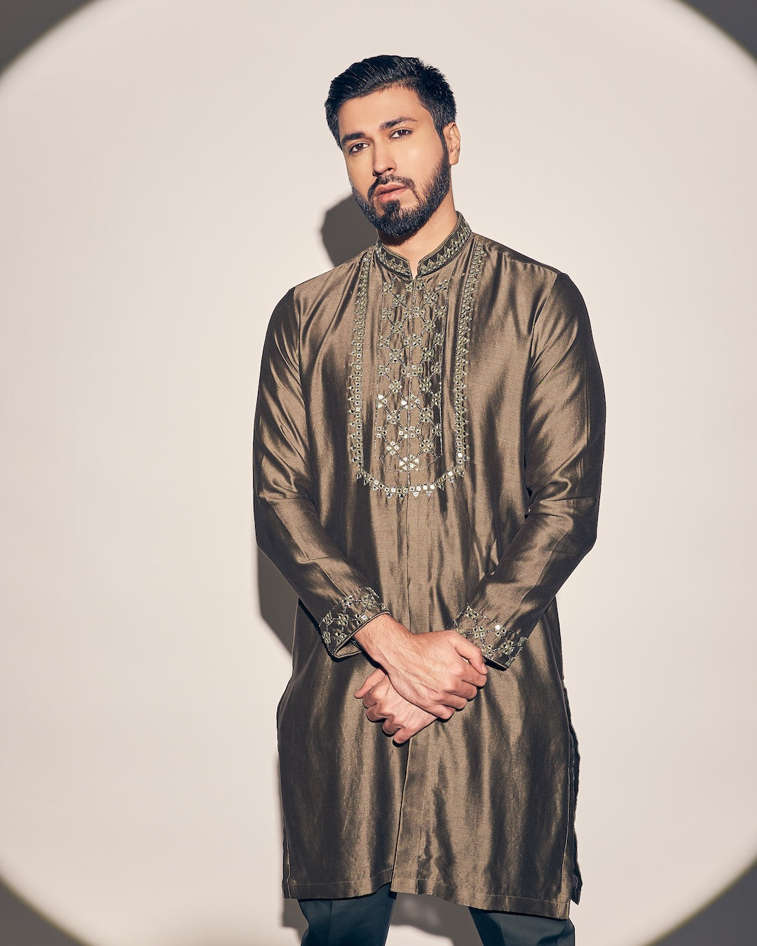 Contemporary Mirror Olive Set