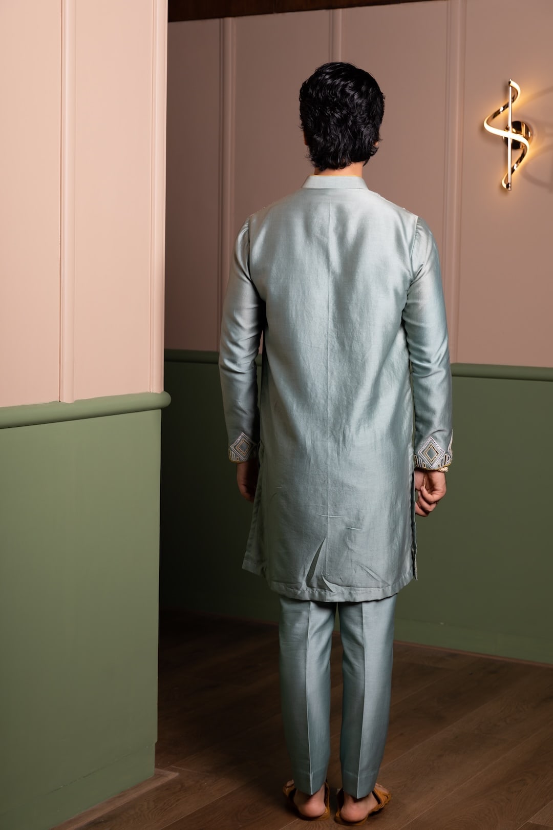 Leather Armour Kurta Set