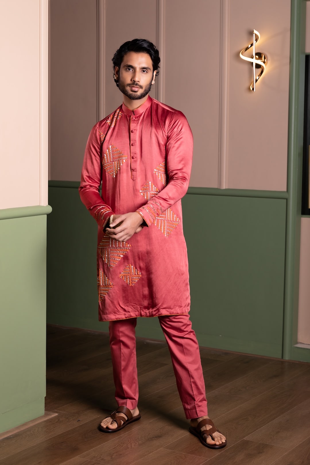 Blocks Kurta Set