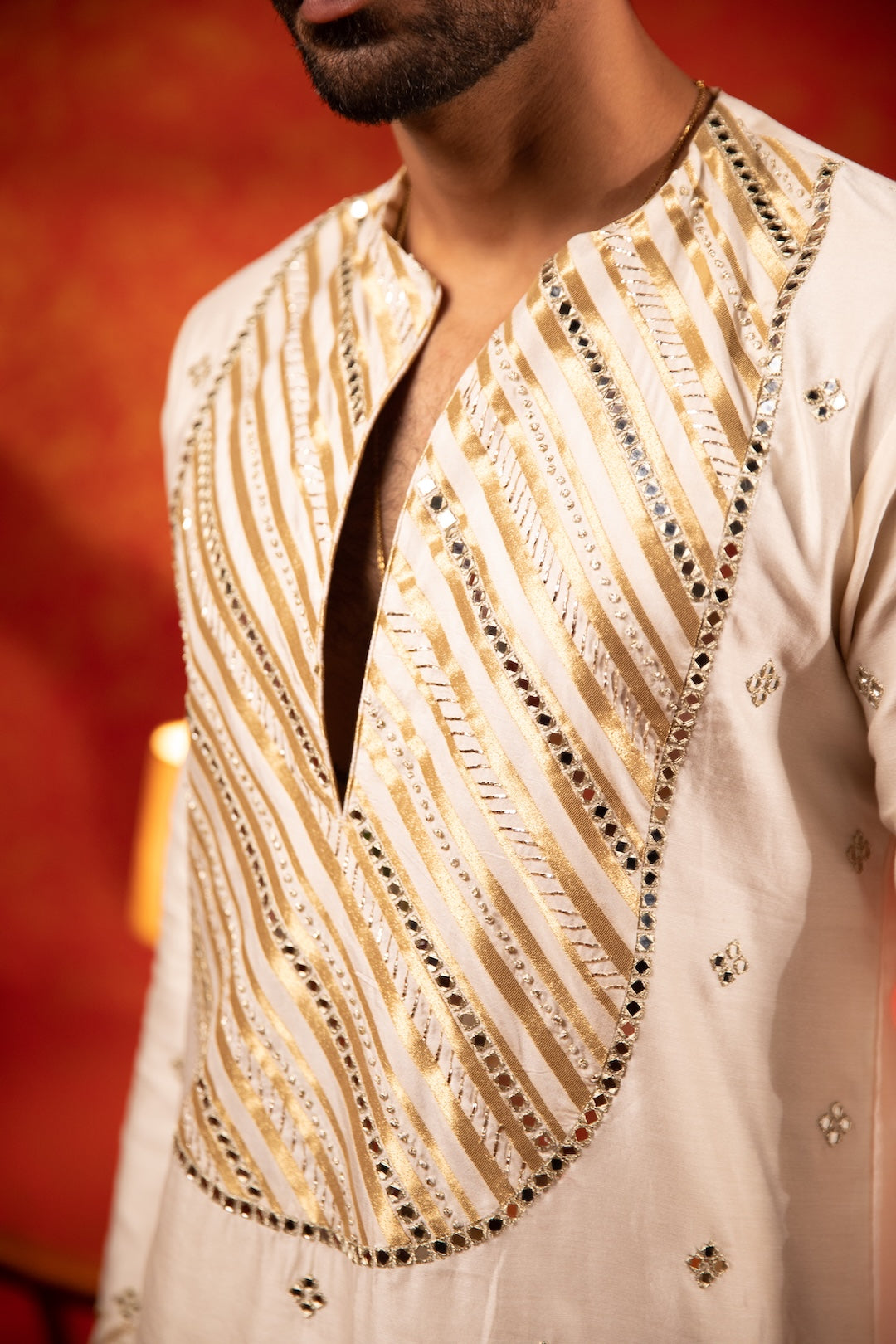 Banarasi Yoke Kurta Set