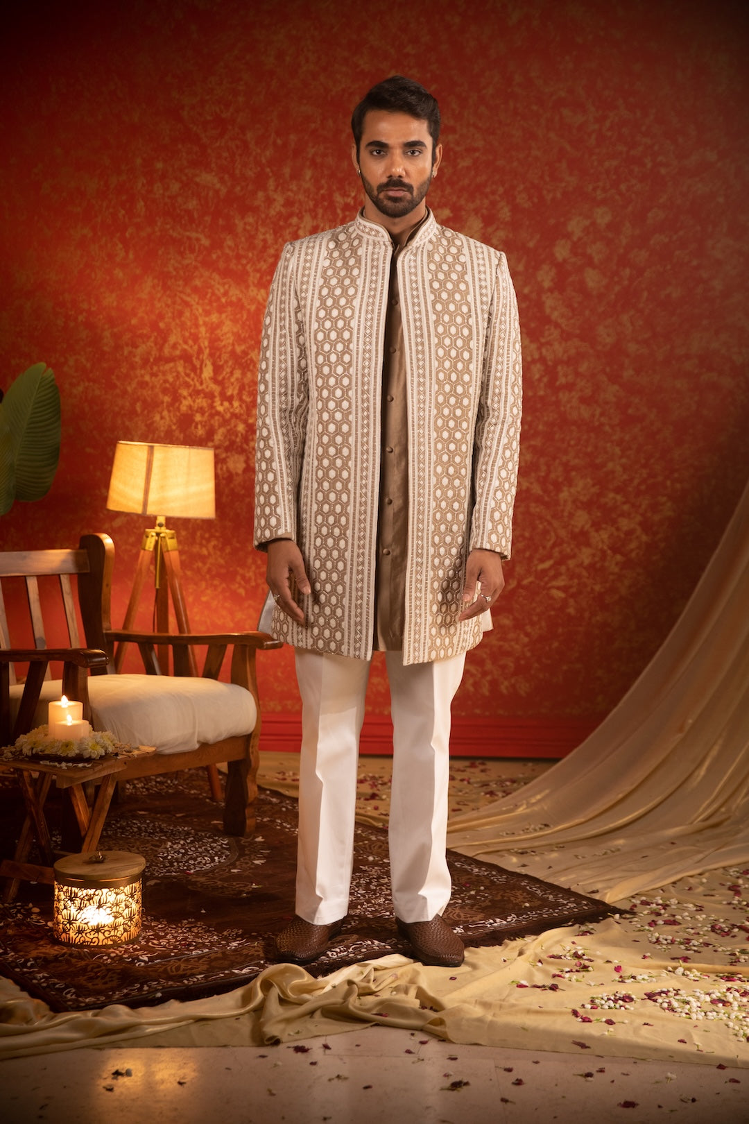 Honeycomb Open Jacket Set