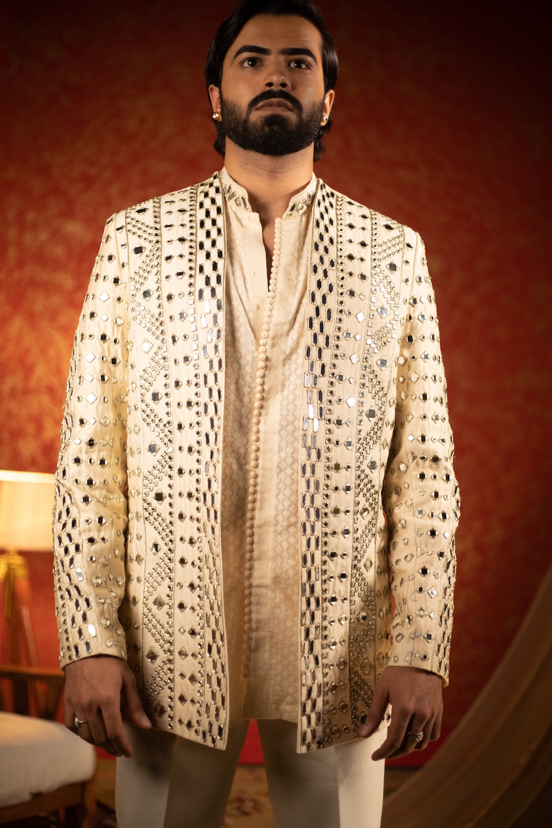 Mirror Burst Open Jacket Set