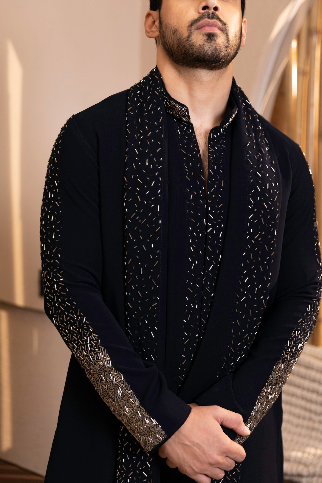 Glitterfall Kurta Stole Set