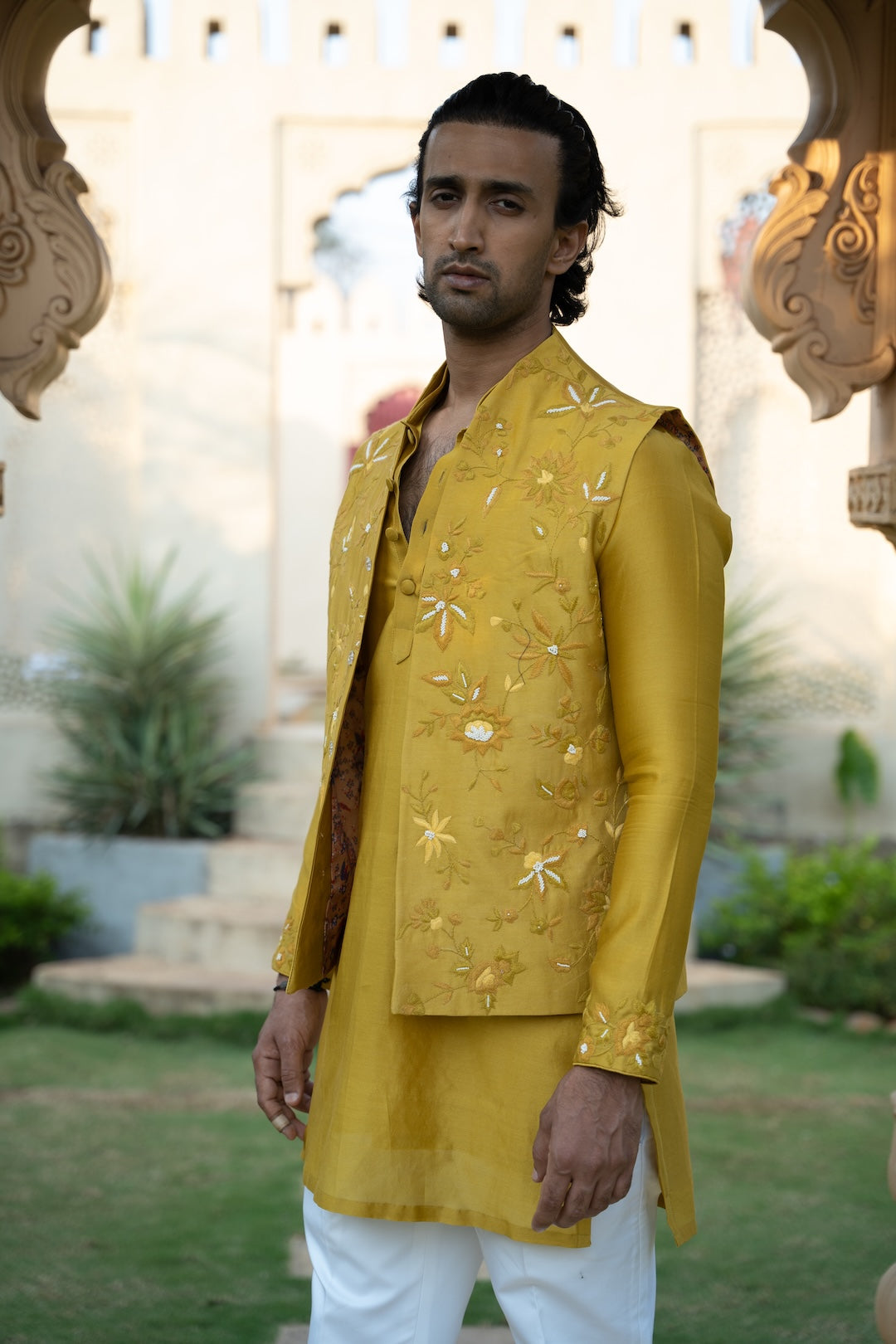 Mustard Shades Of Summer Bandi Set
