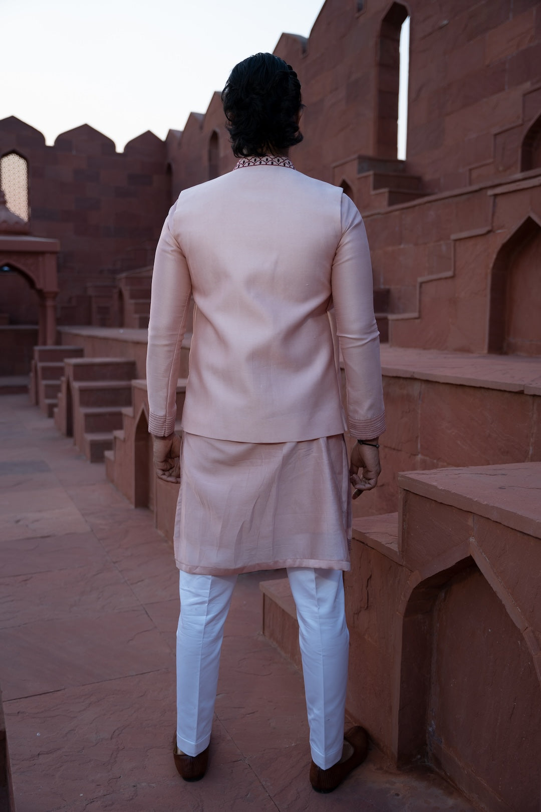 Powder Pink Mahal Bandi Set