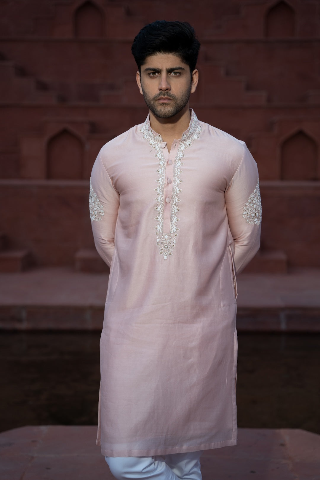 Powder Pink Majestic Kurta