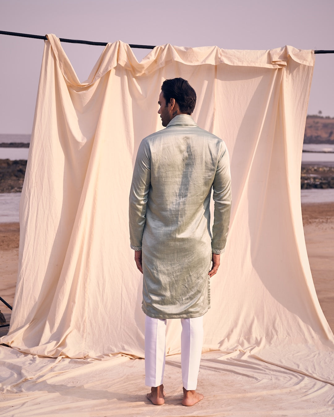 Mirror Tassel Kurta Dupatta Set