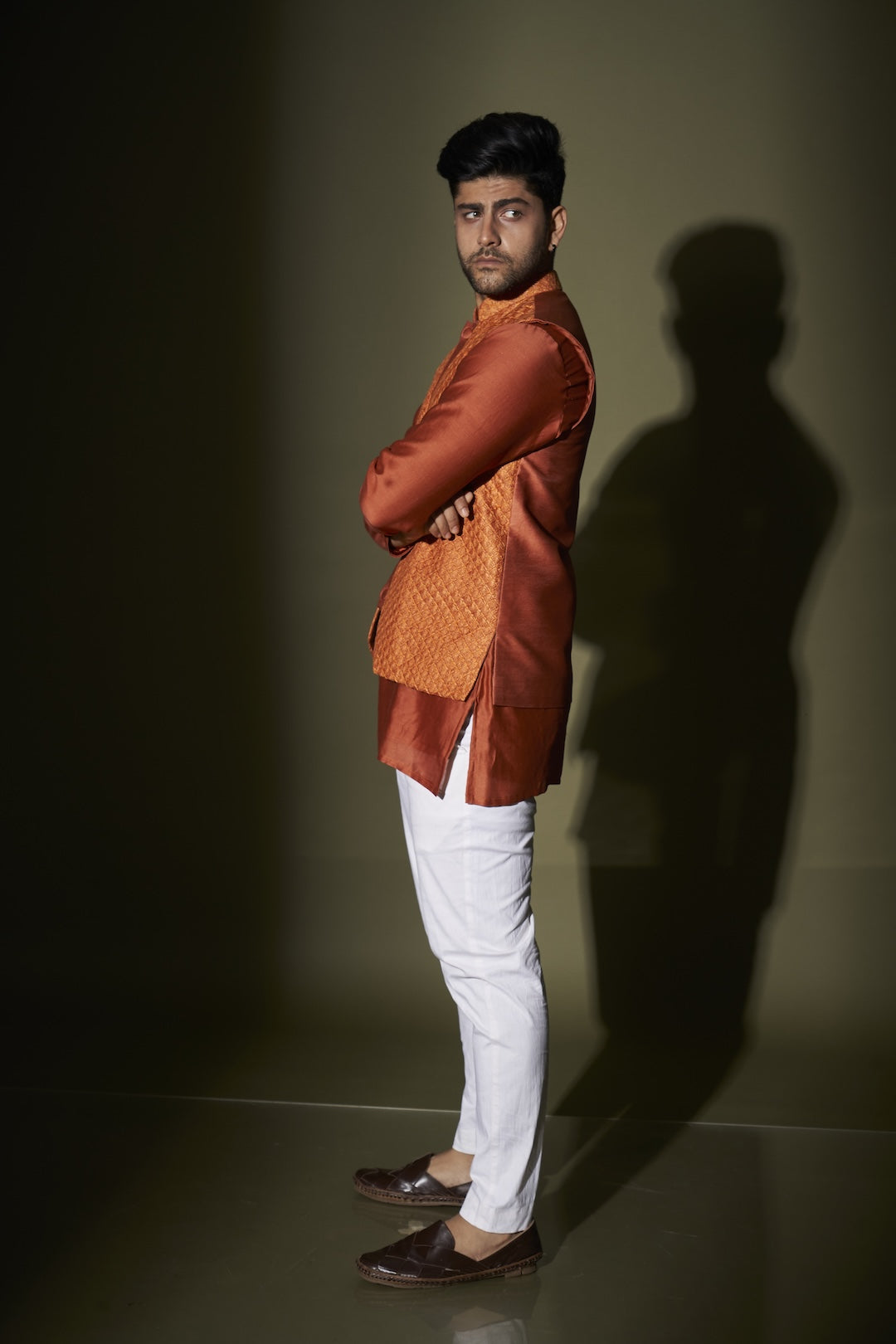 Square Web Bandi Kurta Set