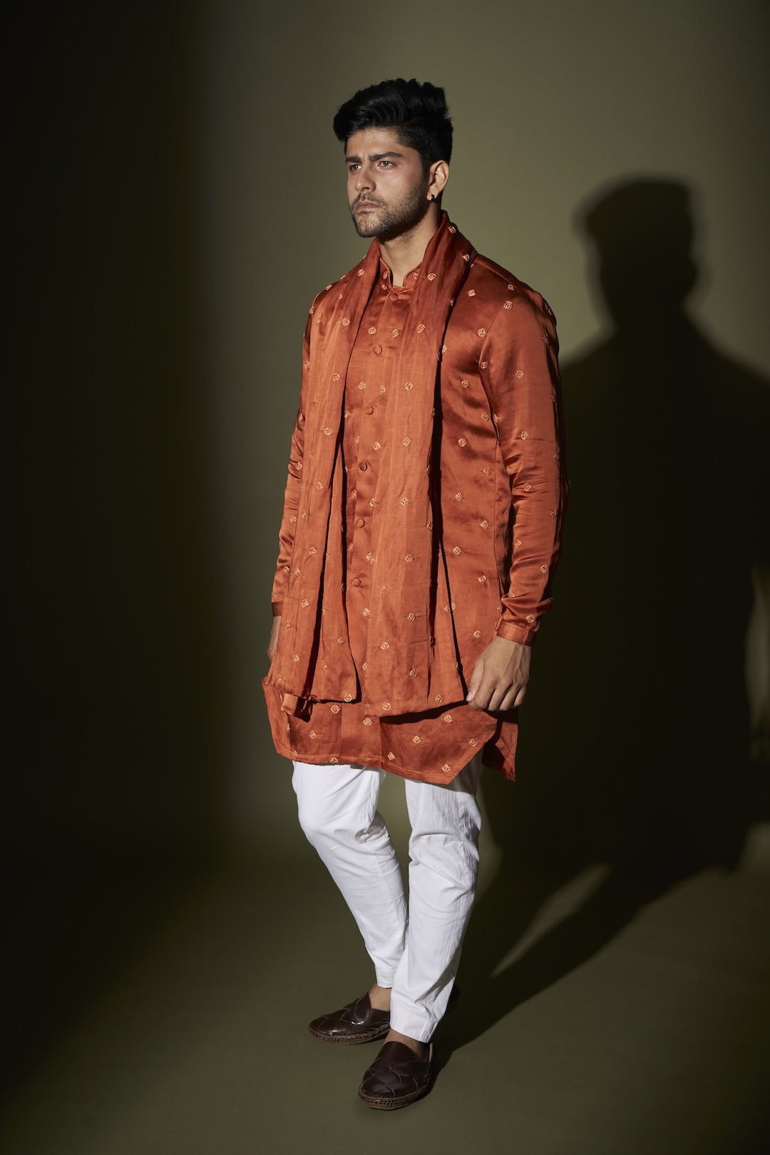 Square Web Bandi Kurta Set