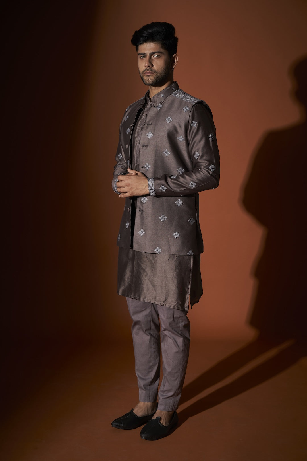 Shoulder Detail Kurta Bandi Set