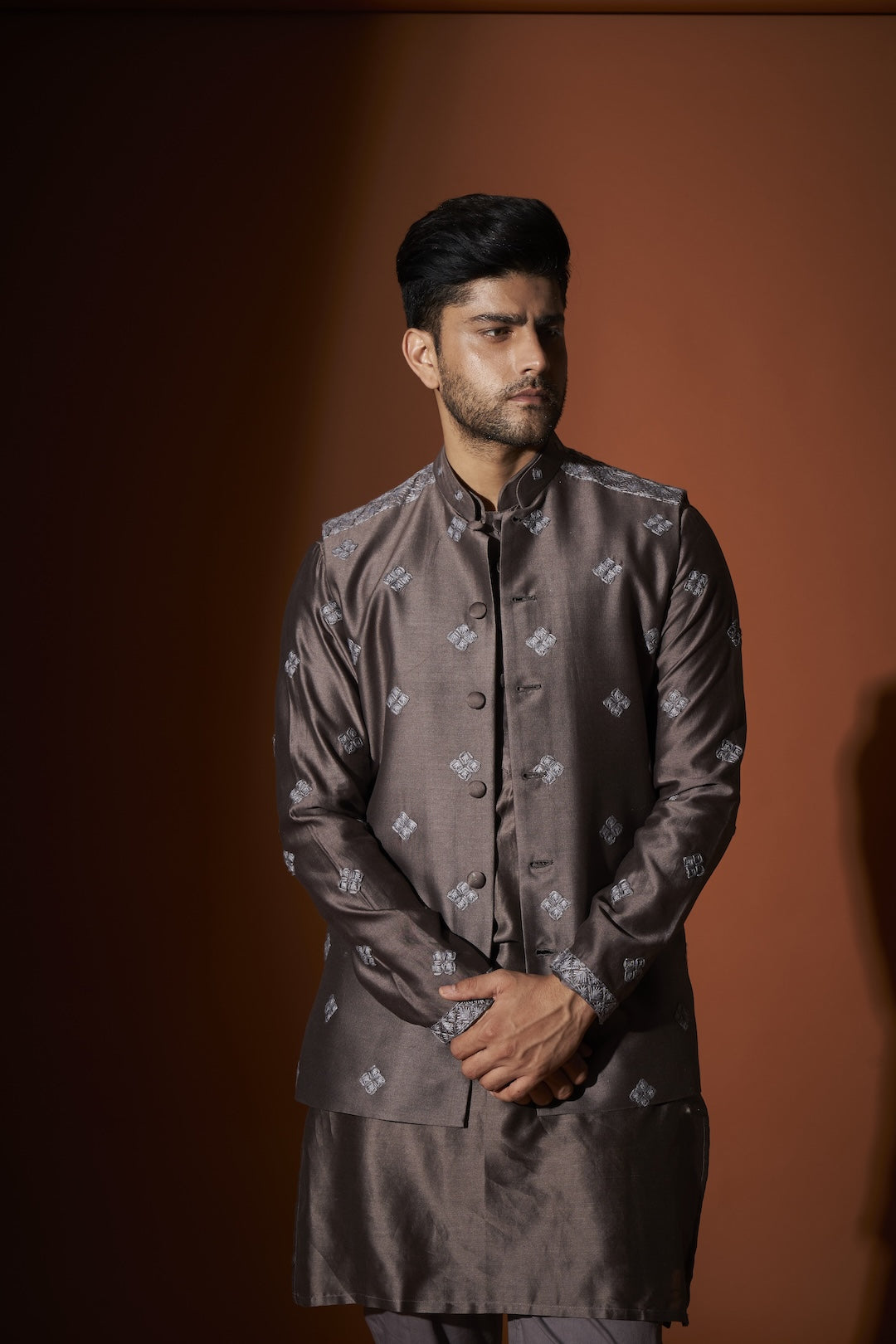 Shoulder Detail Kurta Bandi Set