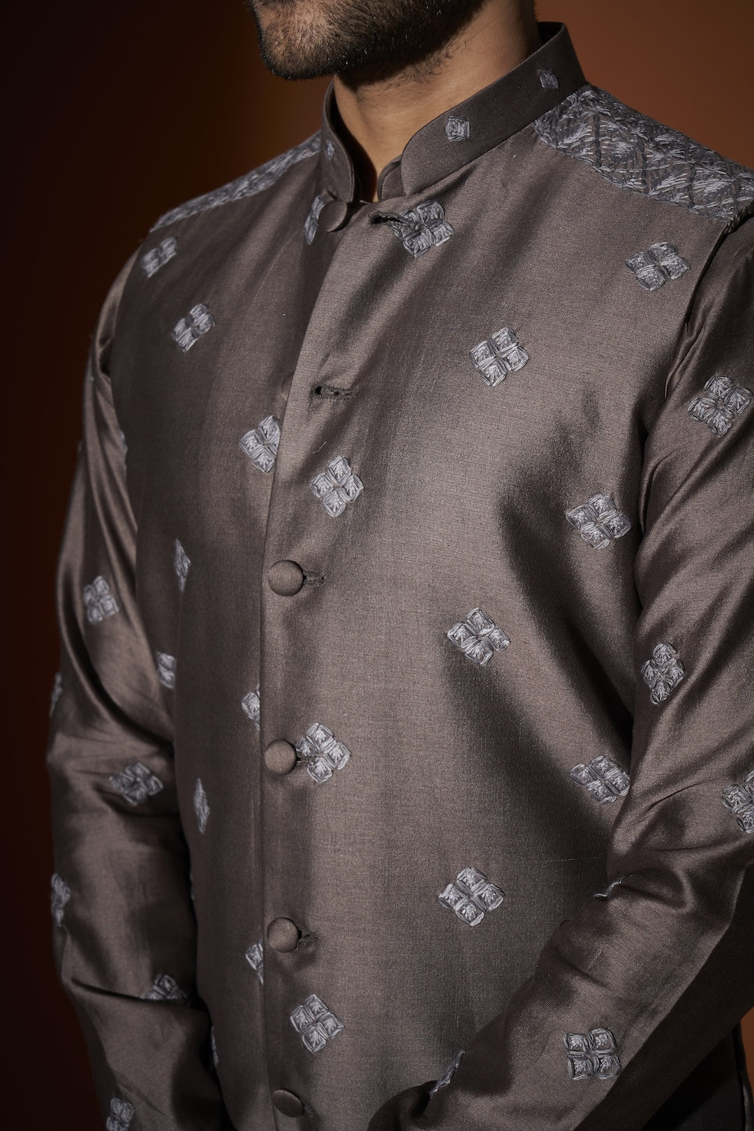 Shoulder Detail Kurta Bandi Set