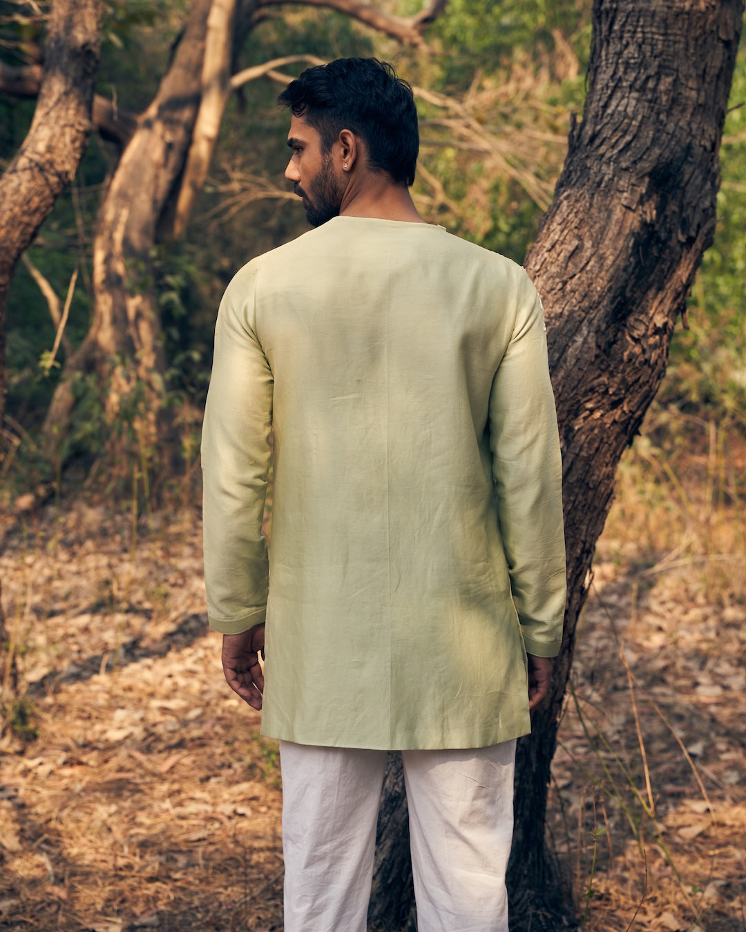 Asymmetric Floral Kurta Set