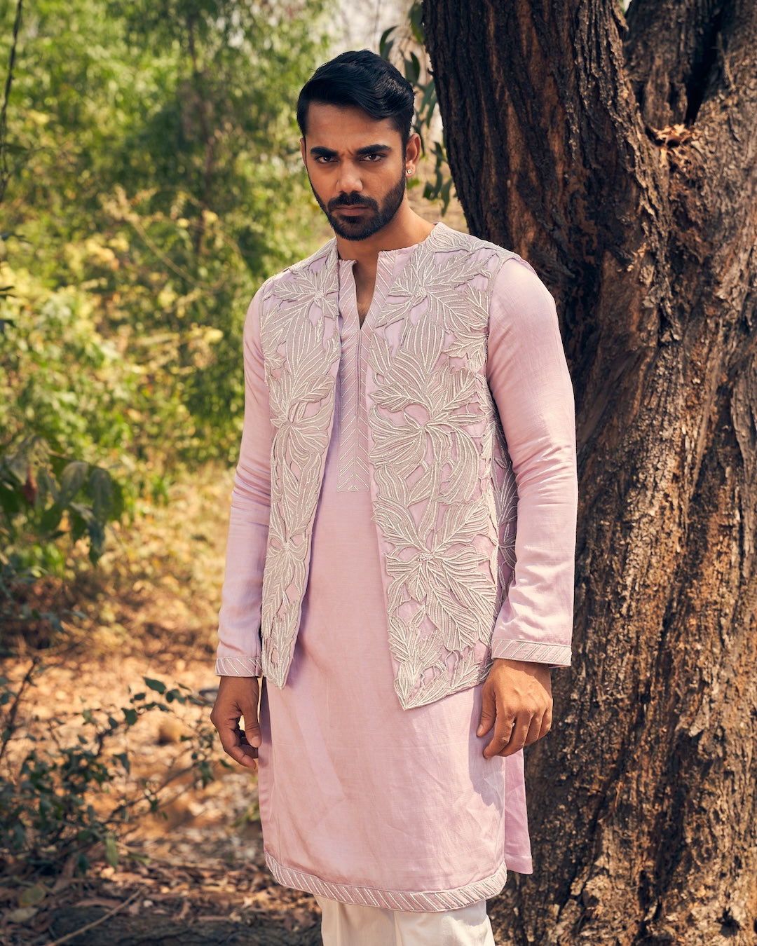 Cutwork Kurta Bandi Set