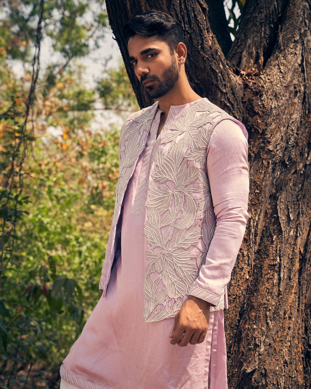 Cutwork Kurta Bandi Set