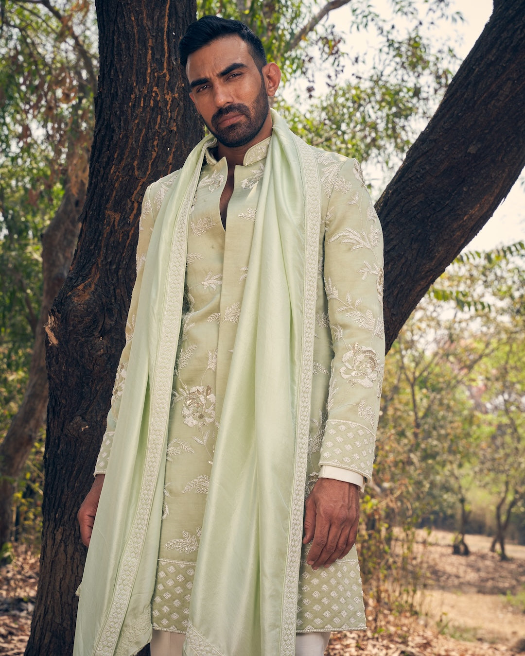 Floral Sherwani Set