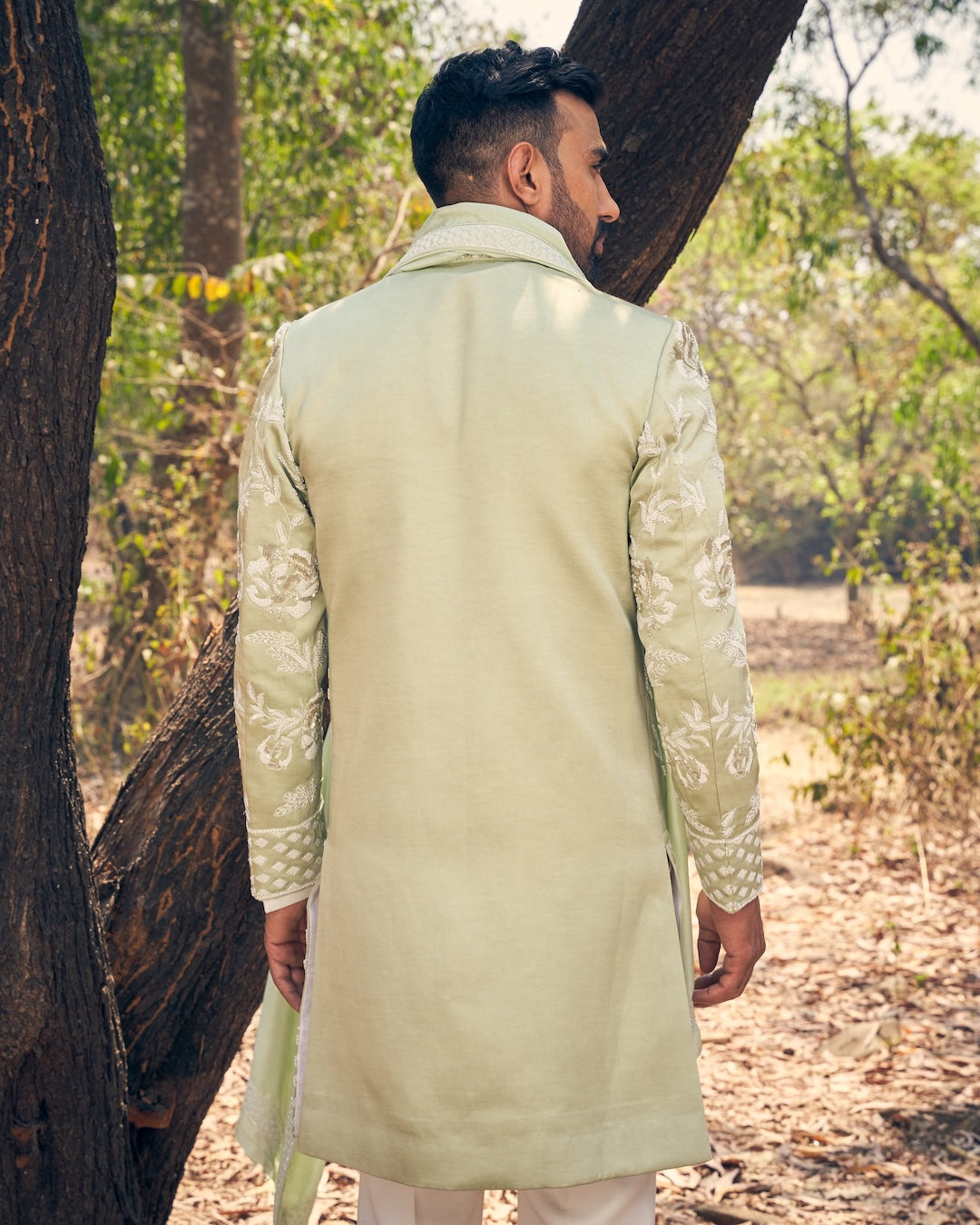 Floral Sherwani Set