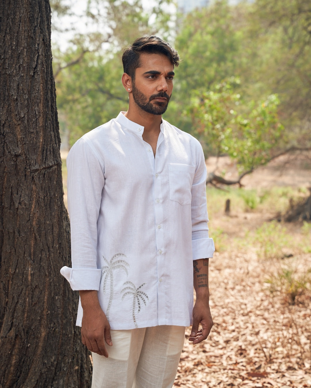 Coconut Tree Linen Shirt