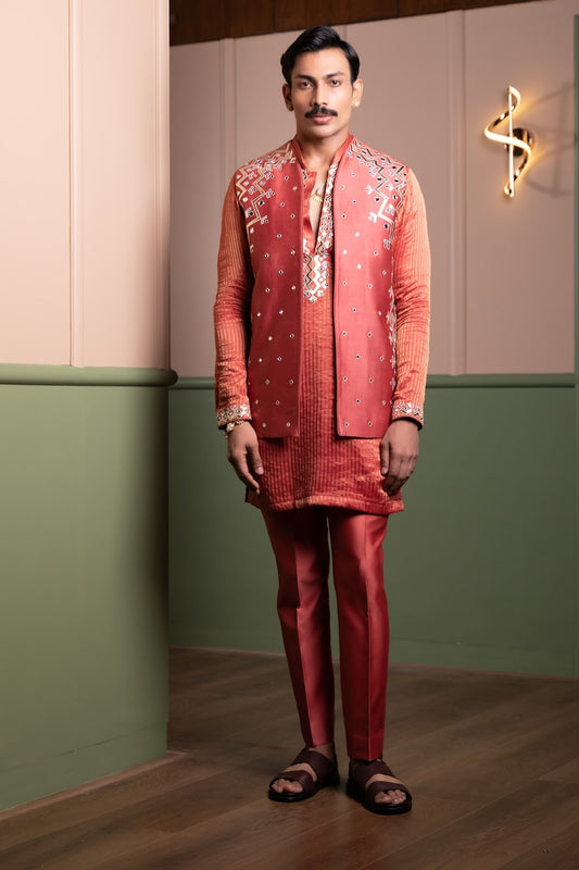Lightening Kurta Bandi Set 