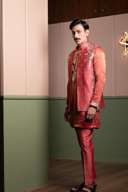 Lightening Kurta Bandi Set 