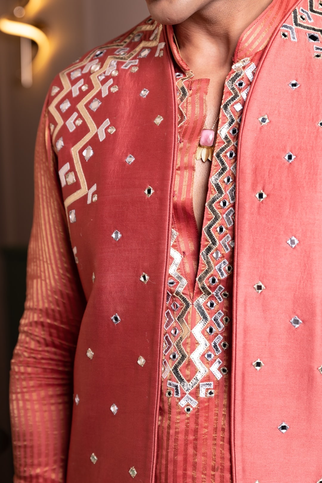 Lightening Kurta Bandi Set 