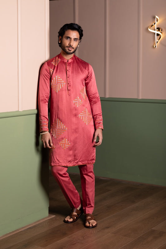 Blocks Kurta Set