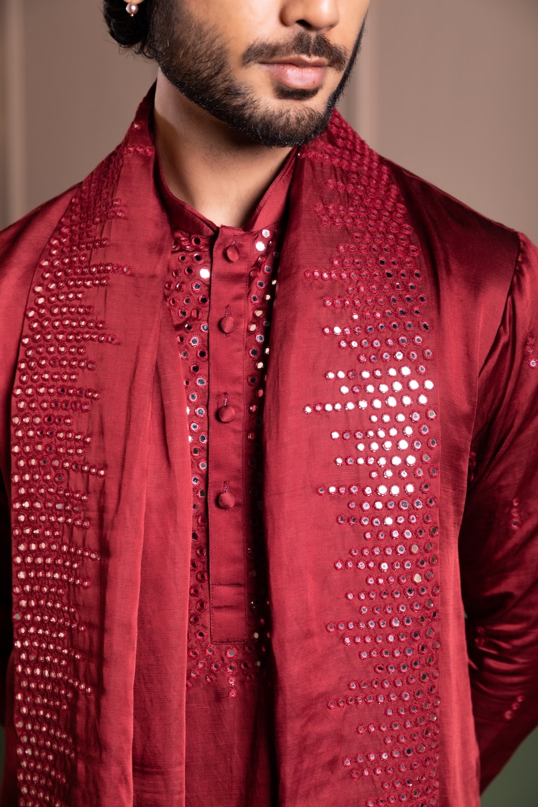 Mirror Frenzy Kurta StoMirror Frenzy Kurta Stole Setle Set