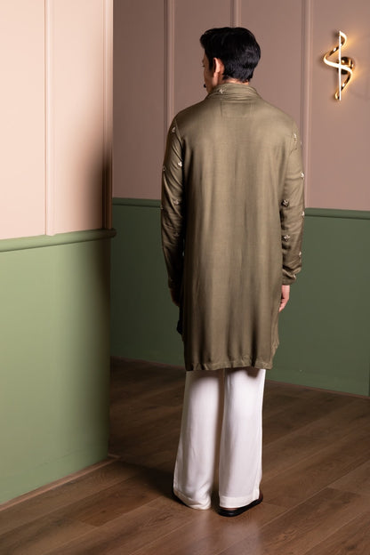 Lotus Kurta With Stole Set