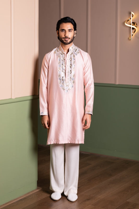 Royal Leather Kurta Set