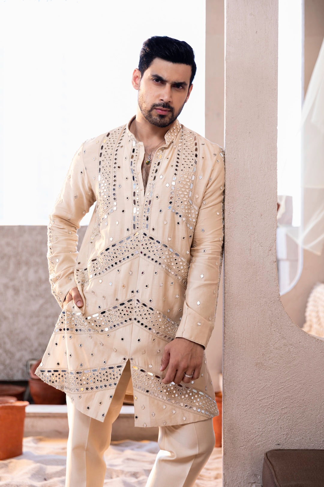 New Heavy Mirror Kurta Set