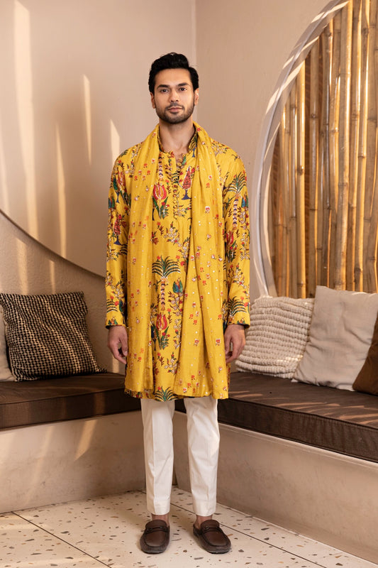 Tree of Life Kurta Stole Set