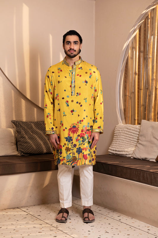 Daaman Print Kurta Set