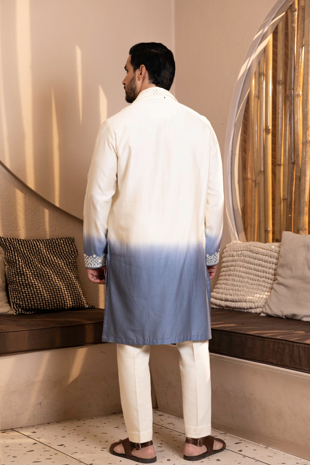 Sheesh Mahal Kurta with Stole Set