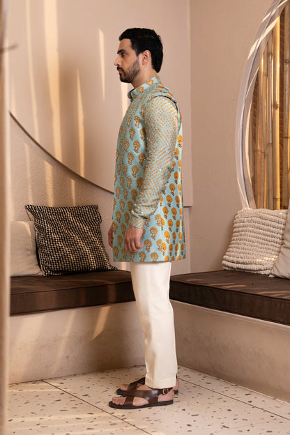 Bandhani Bonsai Kurta Bandi Set