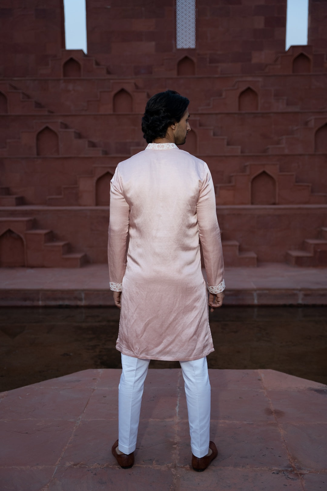 Powder Pink Kaleidoscope Kurta