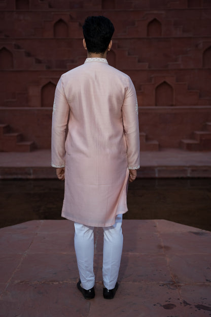 Powder Pink Majestic Kurta
