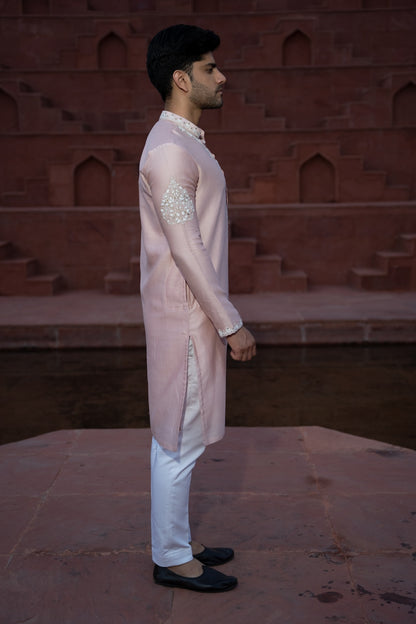 Powder Pink Majestic Kurta