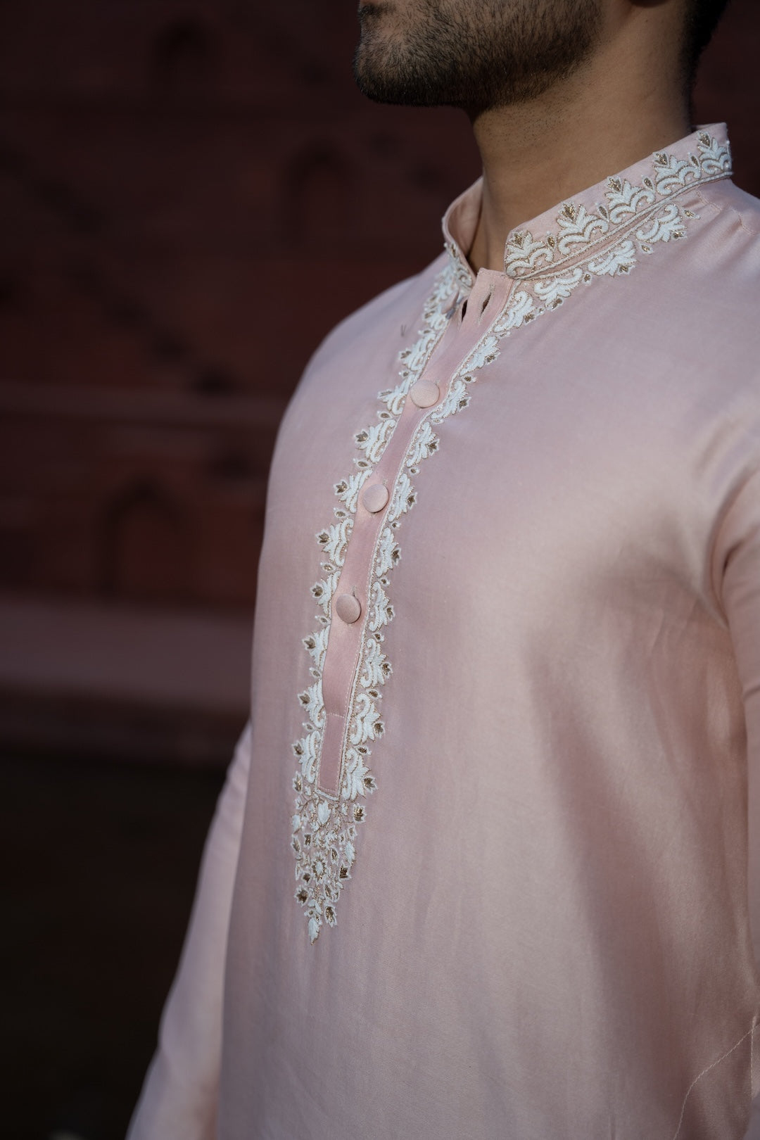 Powder Pink Majestic Kurta