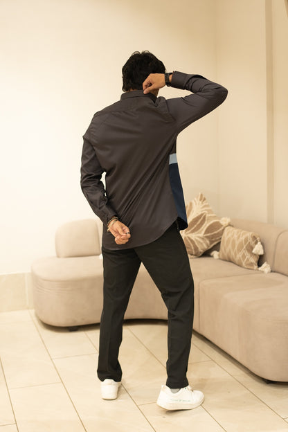 Bottom Colour Block Shirt