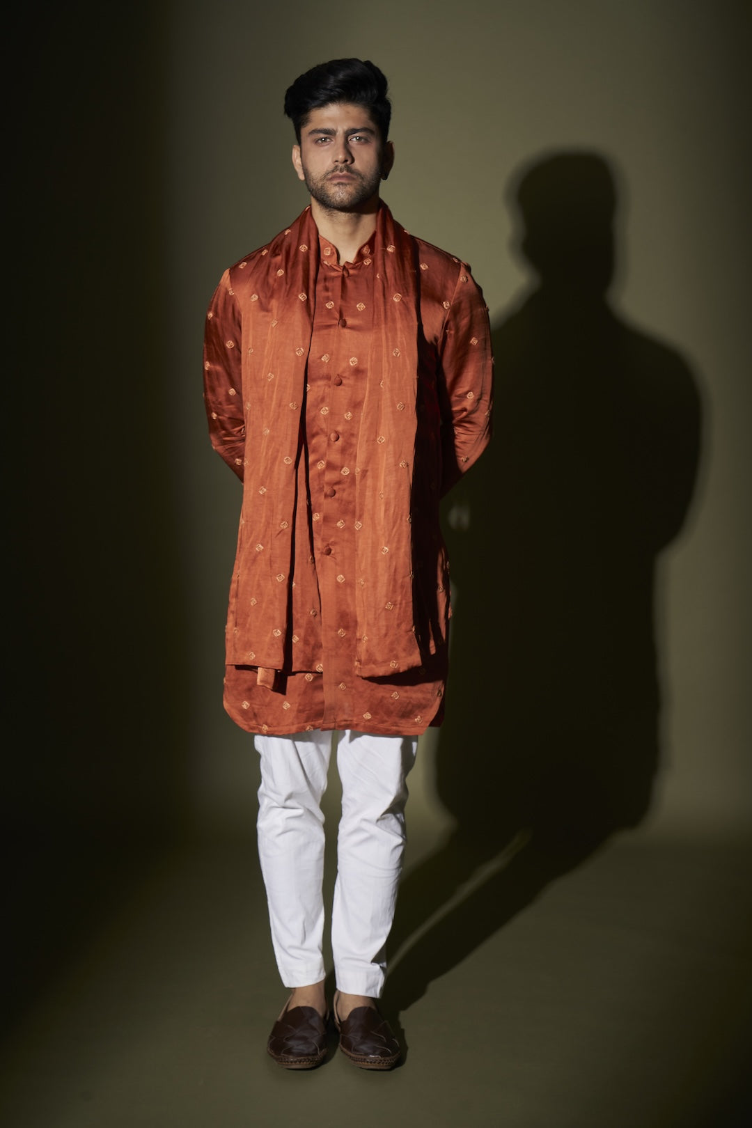 Square Web Bandi Kurta Set