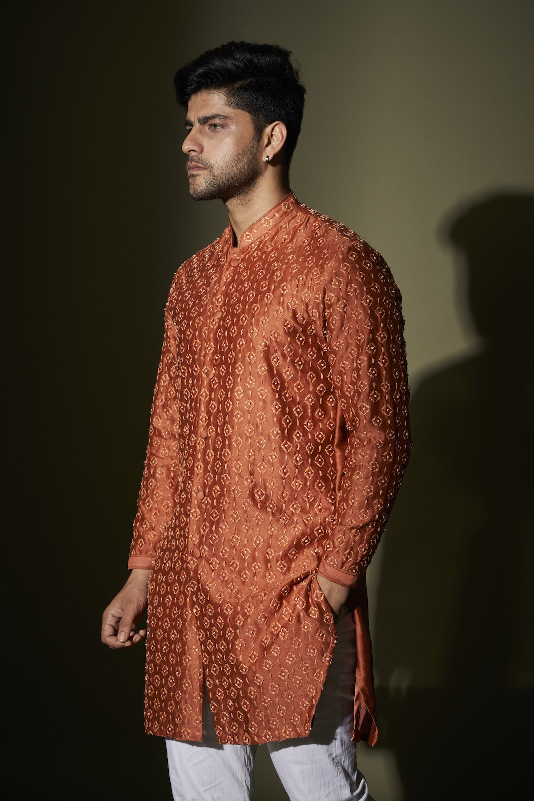 Square Buti Overall Kurta