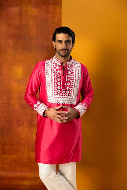 Square Yoke Kurta Set