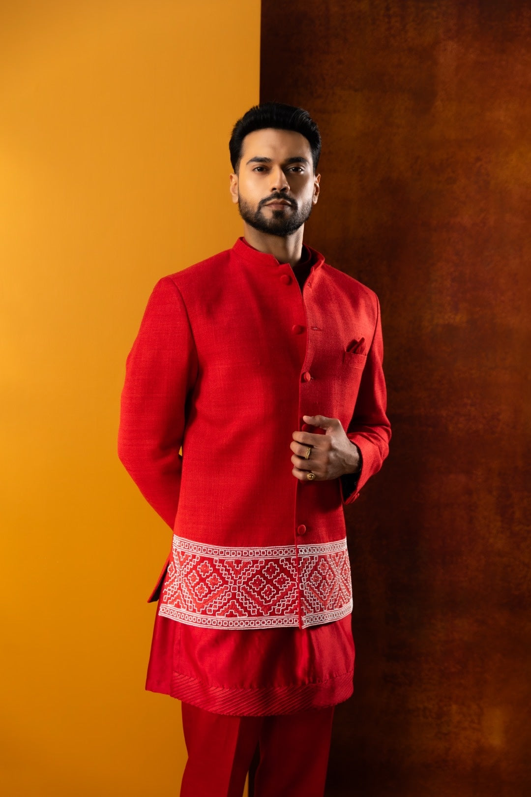 Pearl Daaman Bandhgala Set