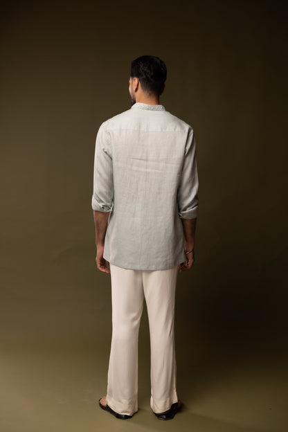 Chessboard Linen Shirt