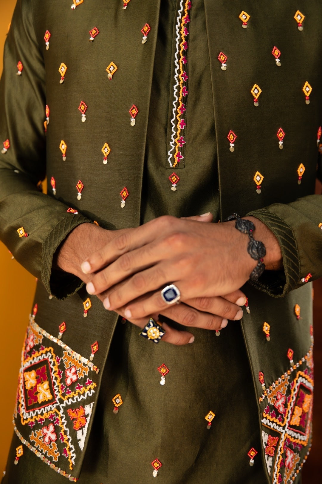 Patola Kurta Bandi Set