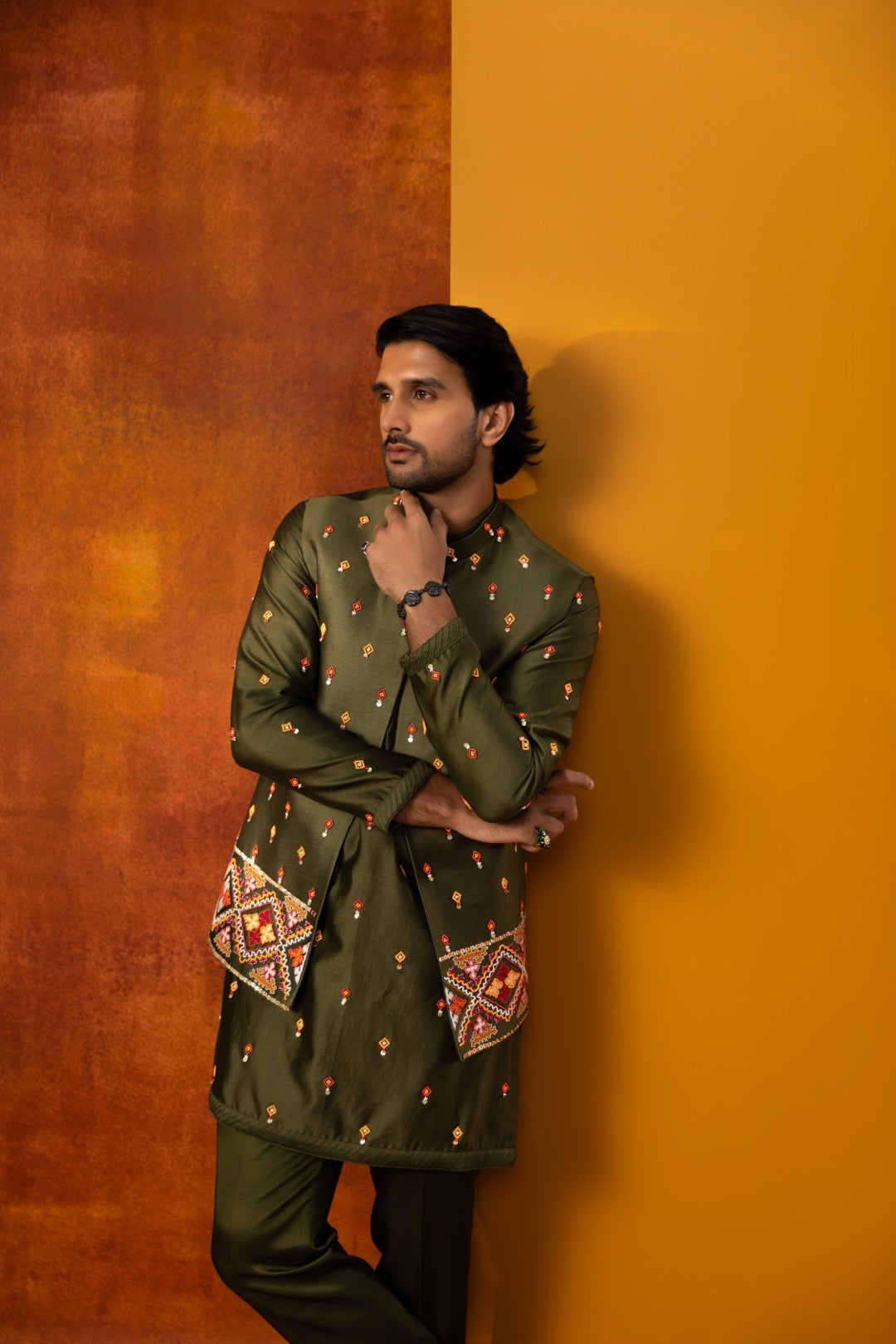 Patola Kurta Bandi Set