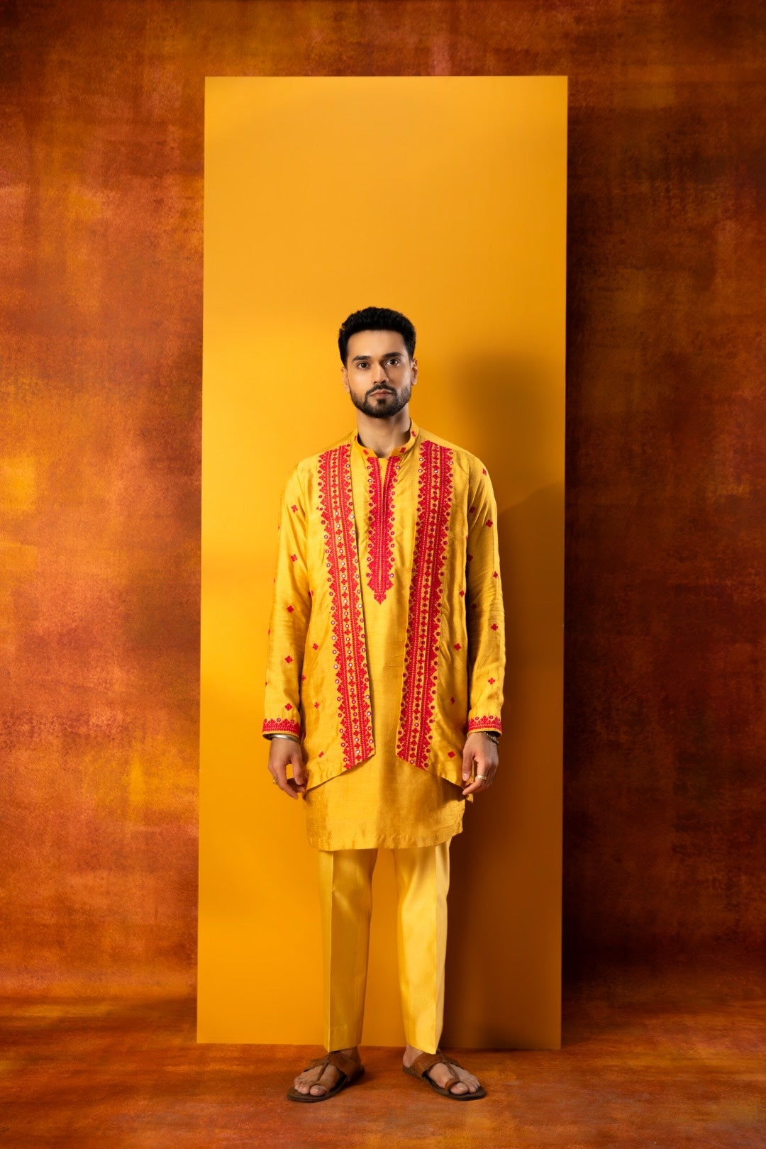 Mock Drape Kurta Set