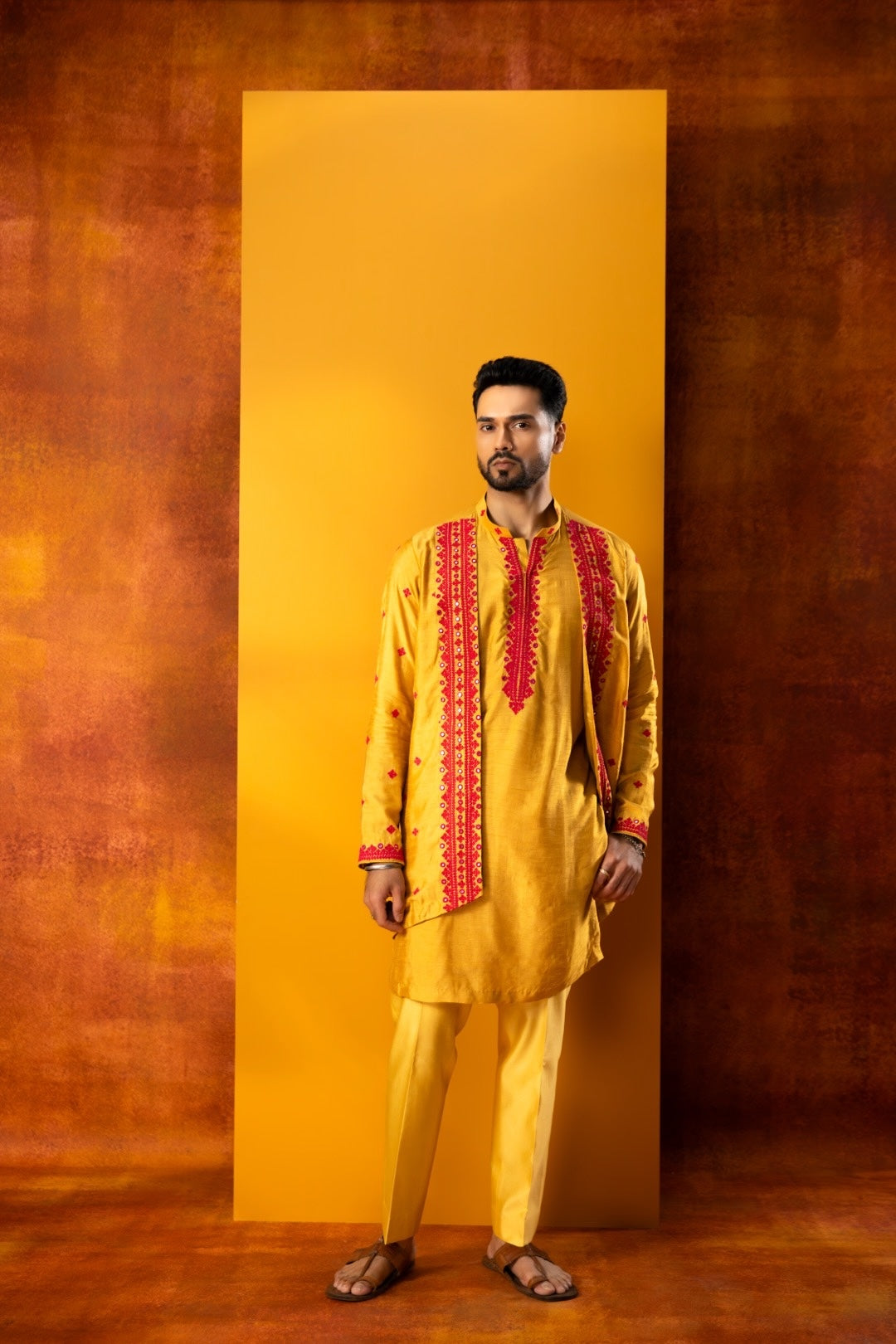 Mock Drape Kurta Set