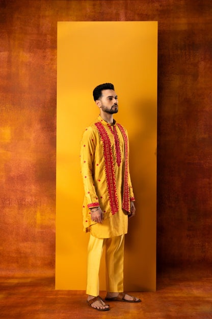 Mock Drape Kurta Set