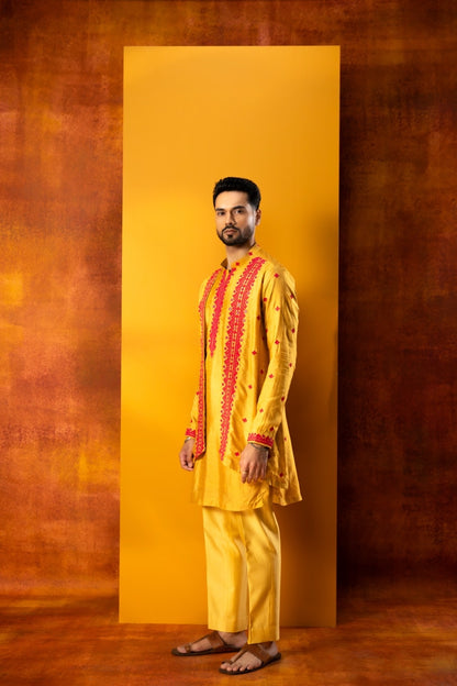 Mock Drape Kurta Set